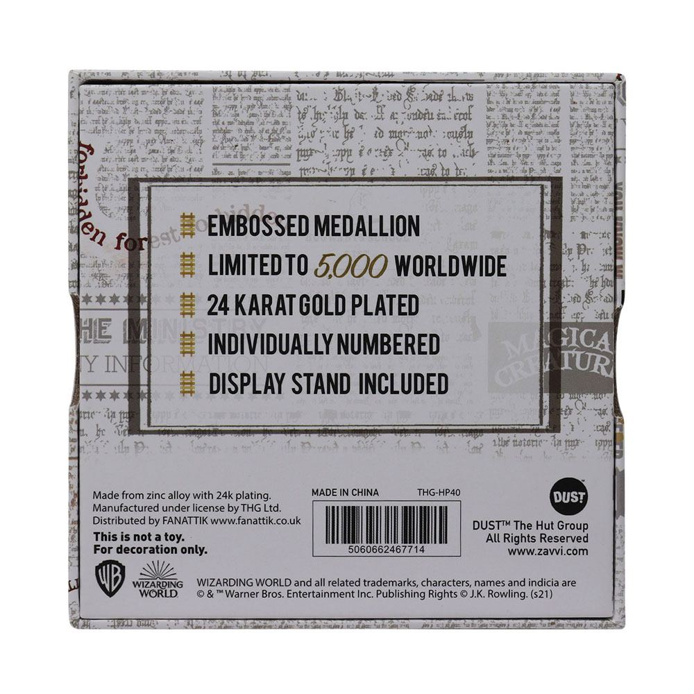 FANATTIK - Harry Potter - Médaillon plaqué Or - Plateform 9 3/4 – Image 6