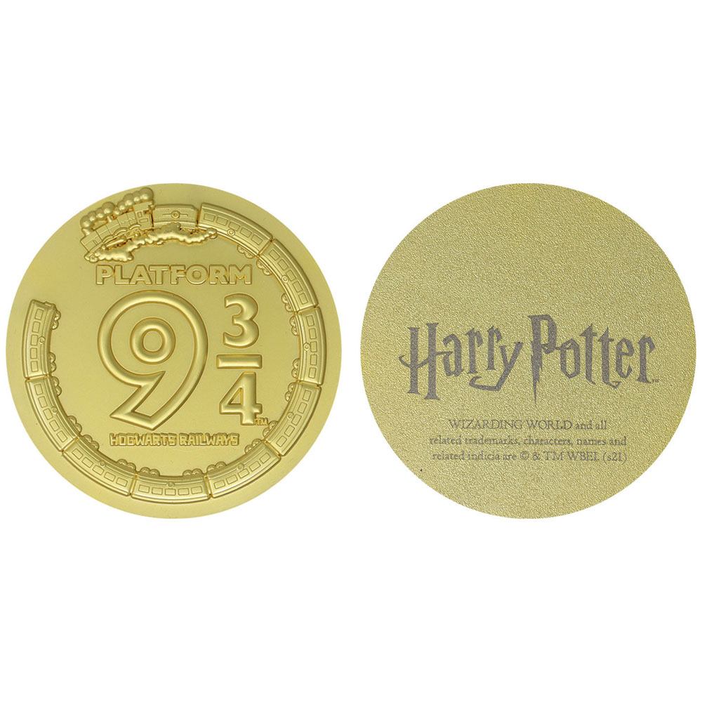FANATTIK - Harry Potter - Médaillon plaqué Or - Plateform 9 3/4 – Image 5