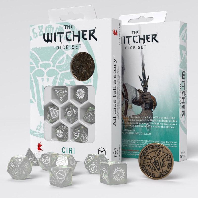 Q WORKSHOP - Set de dés (7) - The Witcher : Ciri The Lady of Space & Time – Image 3