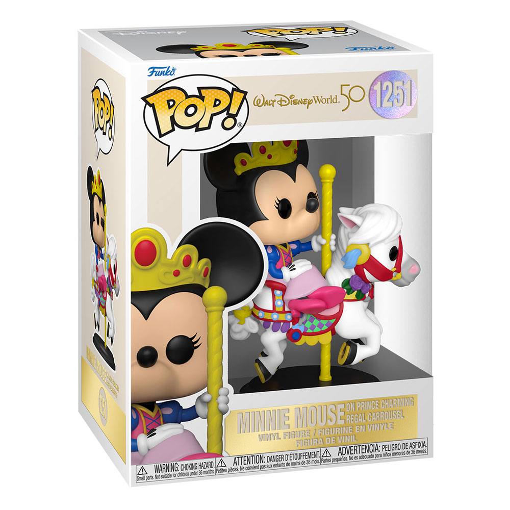 FUNKO POP! - Walt DISNEY World 50Th 1251 : Minnie Mousse on Prince Charming Regal Carrousel – Image 2