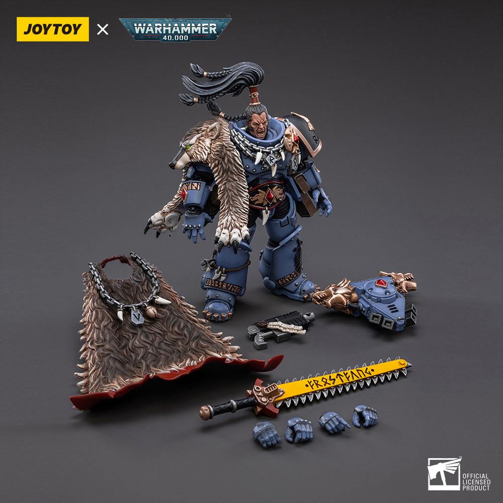 JOYTOY - Warhammer 40K - Space Wolves Ragnar Blackmane 1/18 – Image 4