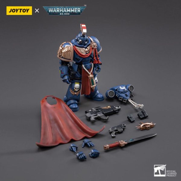 JOYTOY - Warhammer 40K - Ultramarines Primaris Captain Sidonicus 1/18 – Image 4