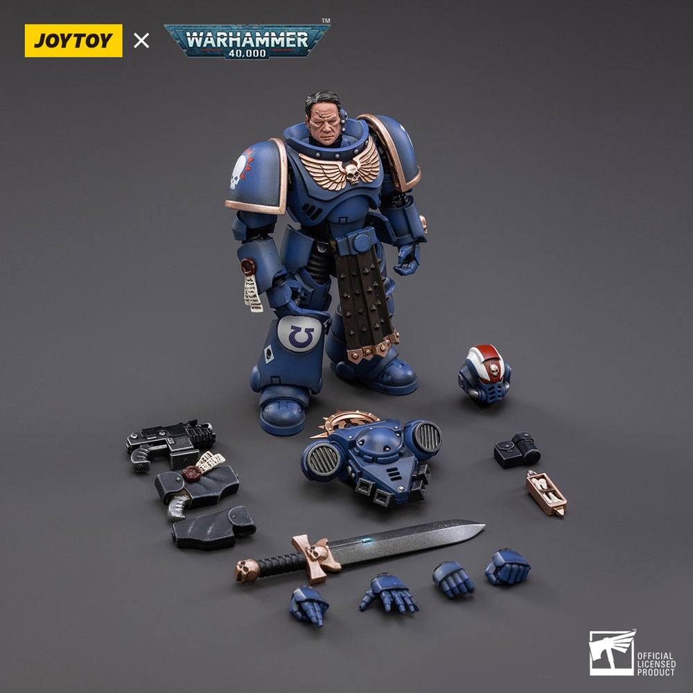 JOYTOY - Warhammer 40K - Ultramarines Primaris Lieutenant Amulius 1/18 – Image 5