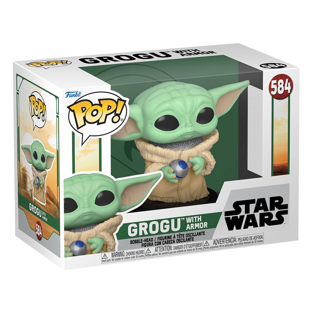 FUNKO POP! - The Book of Boba Fett 584 : Grogu w/ Armor – Image 3