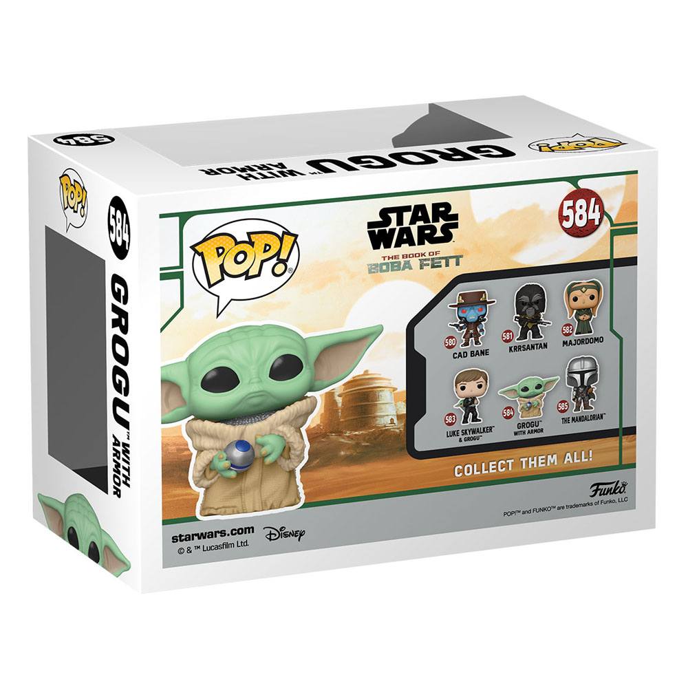 FUNKO POP! - The Book of Boba Fett 584 : Grogu w/ Armor – Image 2