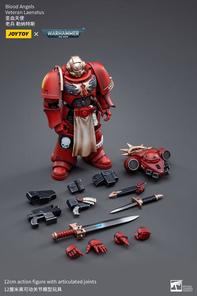 JOYTOY - Warhammer 40K - Blood Angels Veteran Laenatus 1/18 – Image 5