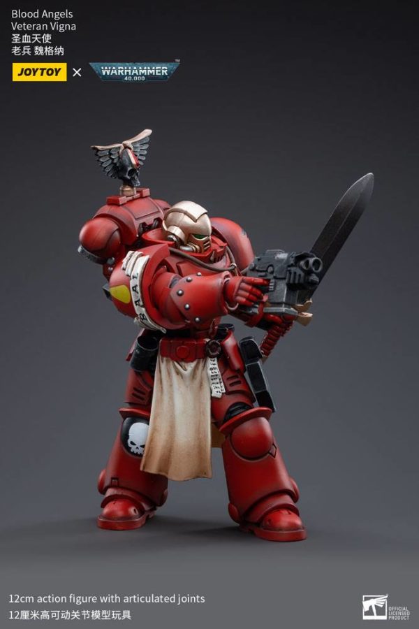 JOYTOY - Warhammer 40K - Blood Angels Veteran Vigna 1/18