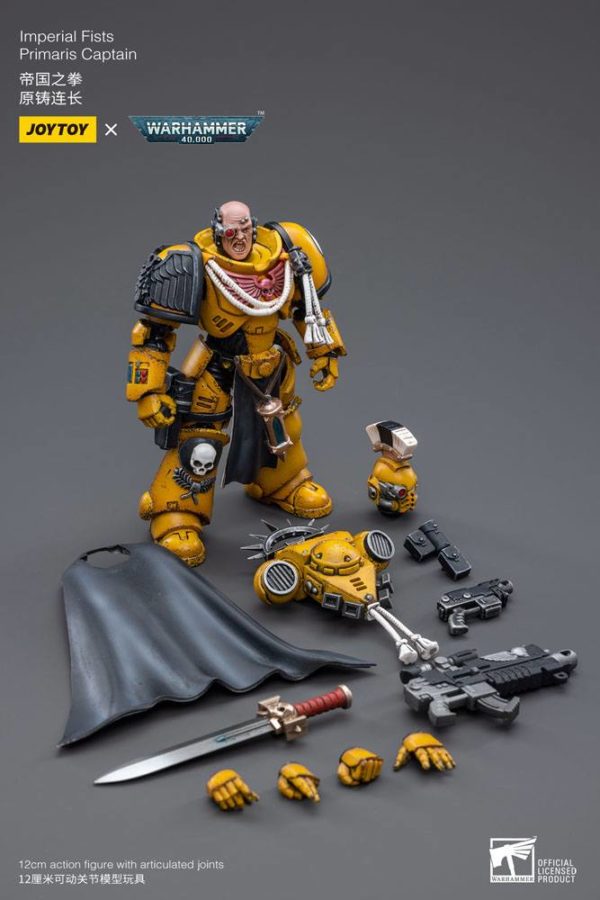 JOYTOY - Warhammer 40K - Imperial Fists Primaris Captain 1/18 – Image 5