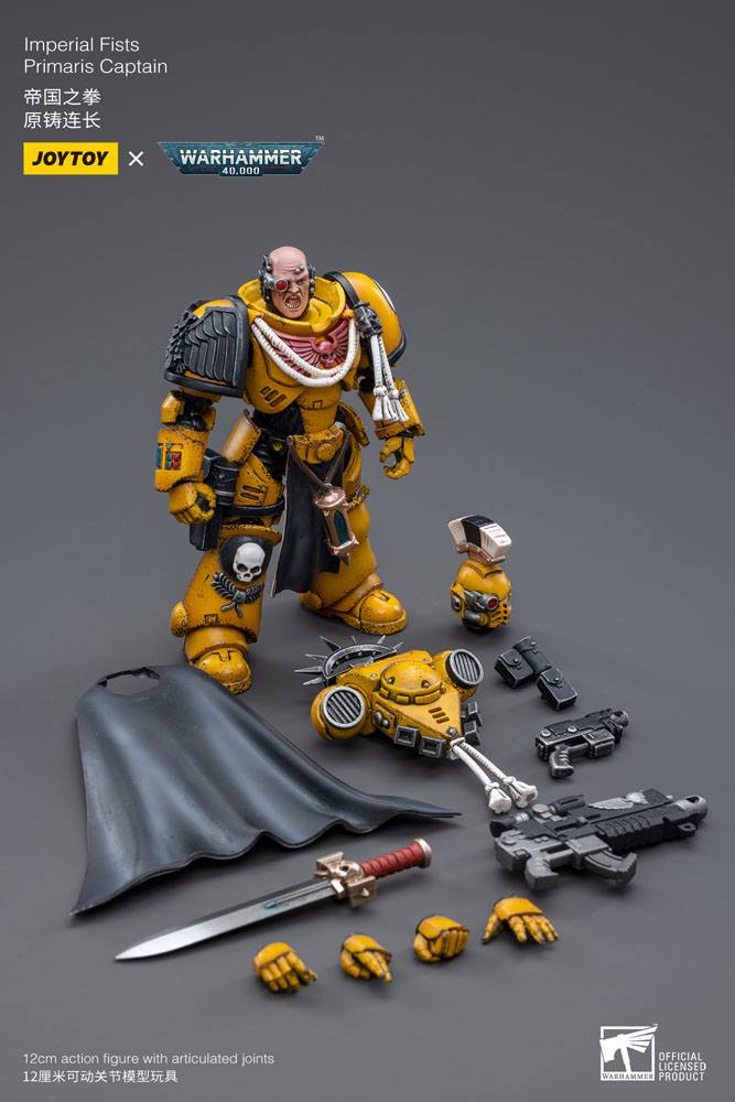 JOYTOY - Warhammer 40K - Imperial Fists Primaris Captain 1/18 – Image 5