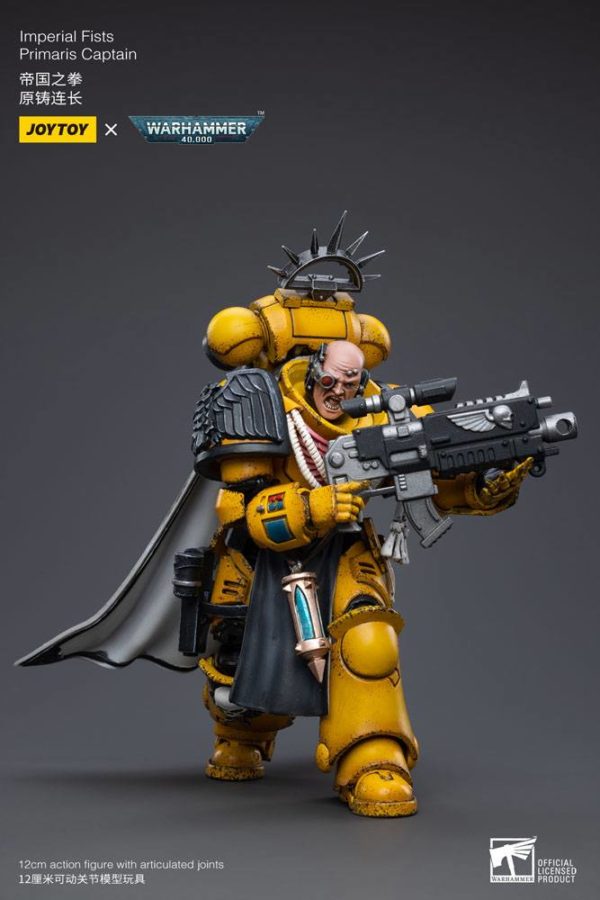 JOYTOY - Warhammer 40K - Imperial Fists Primaris Captain 1/18