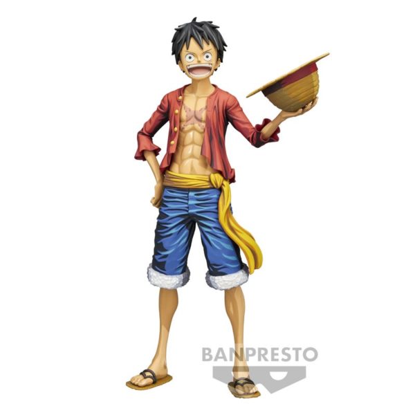 BANDAI - ONE PIECE - Grandista Nero : Monkey. D. Luffy Manga Dimensions 28cm