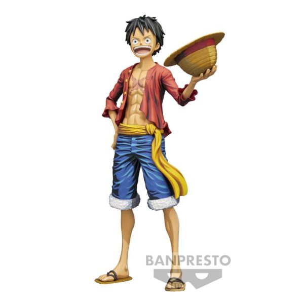 BANDAI - ONE PIECE - Grandista Nero : Monkey. D. Luffy Manga Dimensions 28cm – Image 2