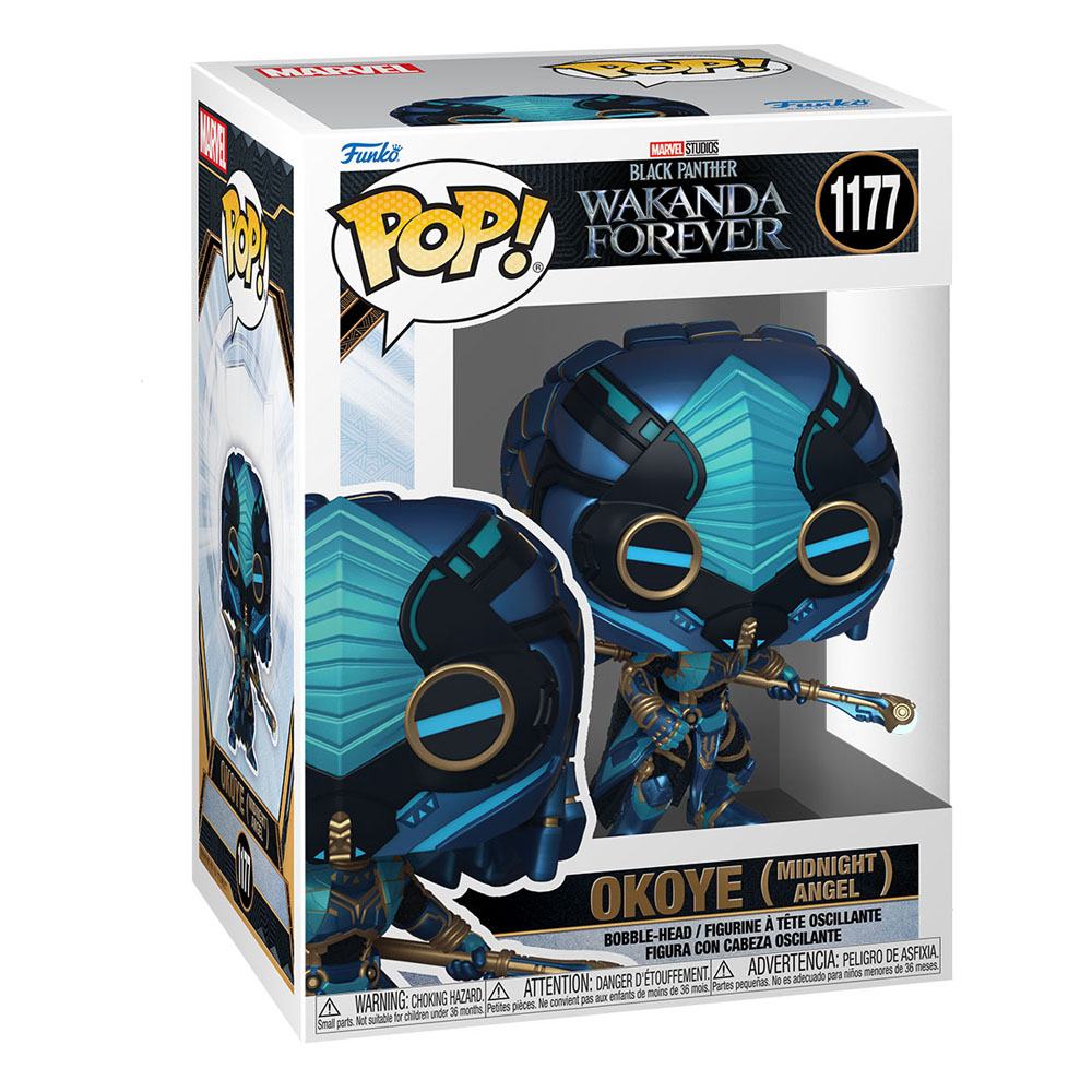 FUNKO POP - MARVEL - Black Panther Wakanda Forever 1177 : Okoye (Midnight Angel) – Image 2