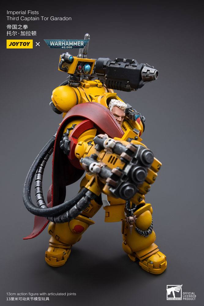JOYTOY - Warhammer 40K - Imperial Fists Third Captain Tor Garadon 1/18 – Image 2
