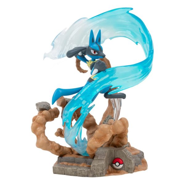 JAZWARES - POKEMON - Statuette lumineuse deluxe : Lucario