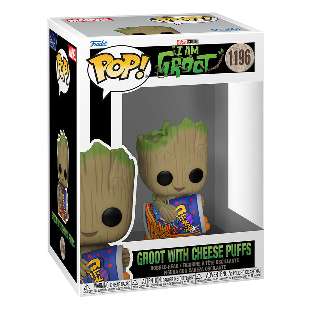 FUNKO POP - MARVEL - I Am Groot 1196 : Groot with cheese puffs – Image 2