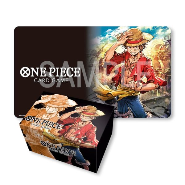 BANDAI - ONE PIECE - Tapis de jeu et boite de rangement : Monkey D Luffy