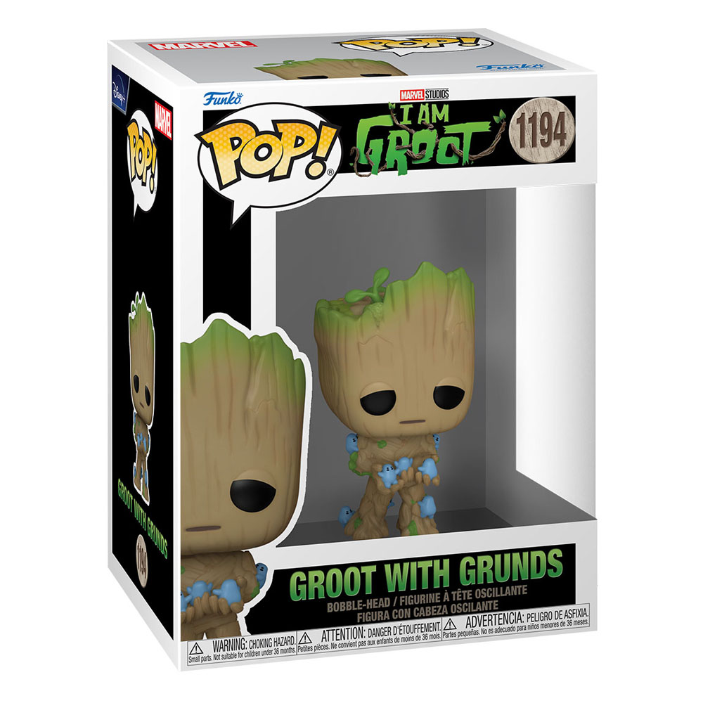 FUNKO POP - MARVEL - I Am Groot 1194 : Groot with Grunds – Image 3