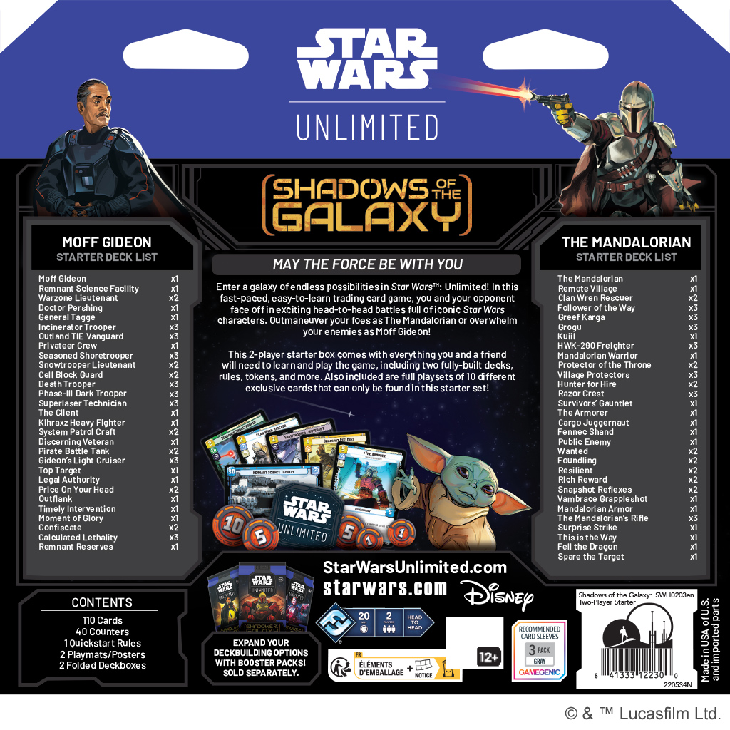 FFG - STAR WARS: Unlimited - Shadows of the Galaxy : Starter 2 Players (Ang) – Image 2