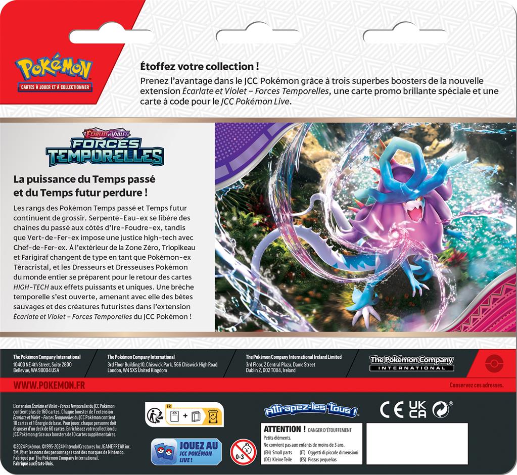 POKEMON - Forces Temporelles EV05 : 2x Tripack différents (6) – Image 3