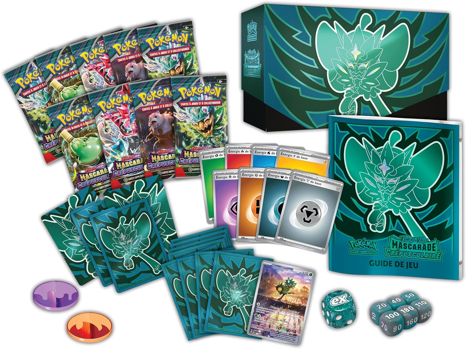 POKEMON - Bundle GS 151 EV06 - ETB Mascarade Crépusculaire EV06 + pack 6x boosters 151 EV3.5 – Image 3
