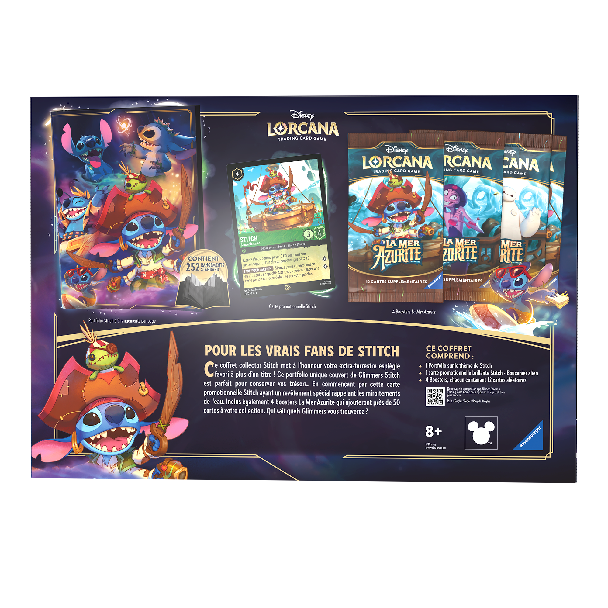 RAVENSBURGER - DISNEY - LORCANA - La Mer Azurite Chap. 6 : Coffret Collector Stitch – Image 3