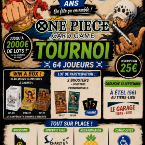 Billet d'inscription - Tournoi 4 Ans 2026 - Store Tournament ONE PIECE : 13 Septembre 2026 - Win a Box