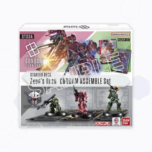BANDAI - GUNDAM - TCG+ - GUNDAM Assemble Starter deck + Figurines ST03A : Zeon's Rush (EN)